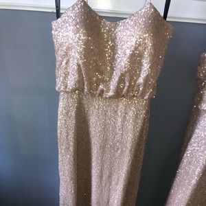 Sorella Vita Spaghetti Strap Evening Gown